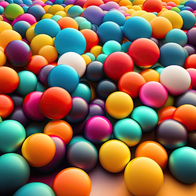 Fond abstrait boules colorées