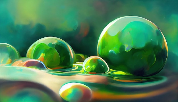 Fond abstrait de bulles liquides