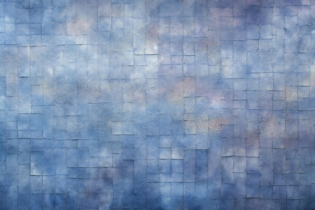 Fond abstrait avec des carrés bleus et blancs sur le mur d'un bâtiment