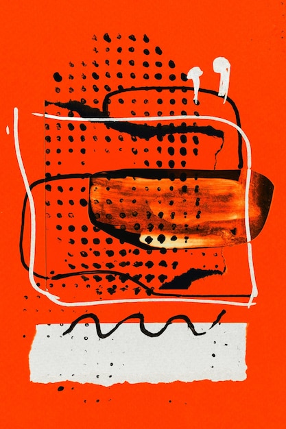 Fond abstrait collage d'art multicolore conception de modèle créatif pour imprimer carte d'invitation carte postale dessin affiche papier peint coloré couleurs noir rouge blanc