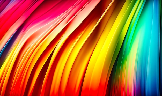 Un fond abstrait coloré composé de lignes de dégradé dans des teintes vibrantes