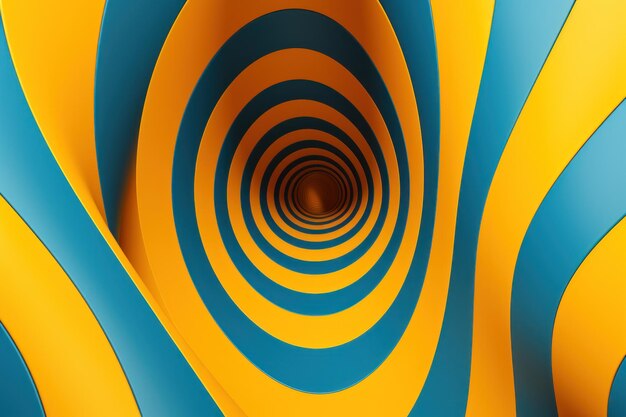 Un fond abstrait coloré avec un design en spirale IA générative