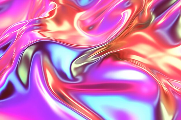 Un fond abstrait coloré avec un liquide rose et violet.