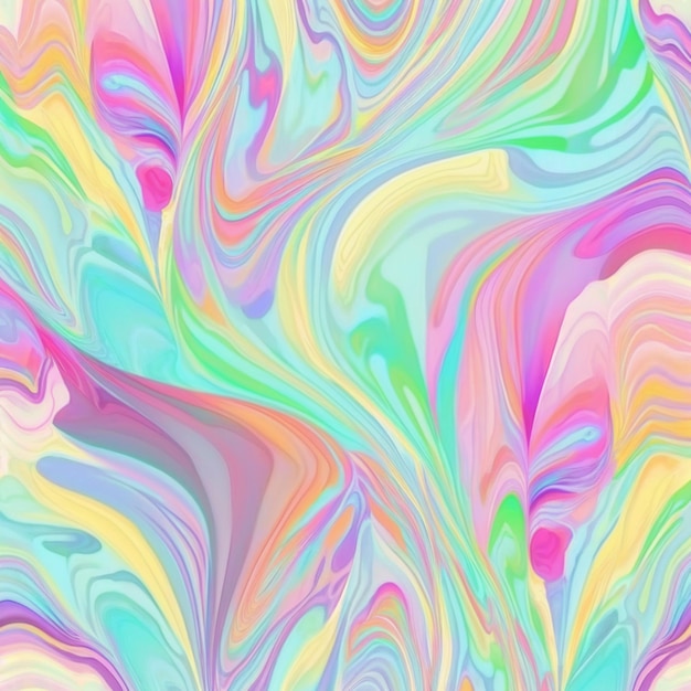 Un fond abstrait coloré avec un motif tourbillonnant ai génératif