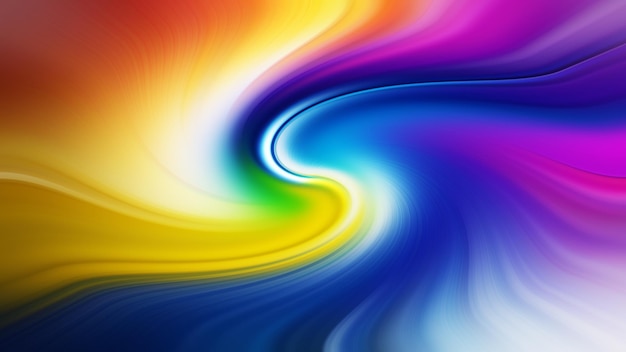 Fond abstrait coloré avec un tourbillon de couleurs.