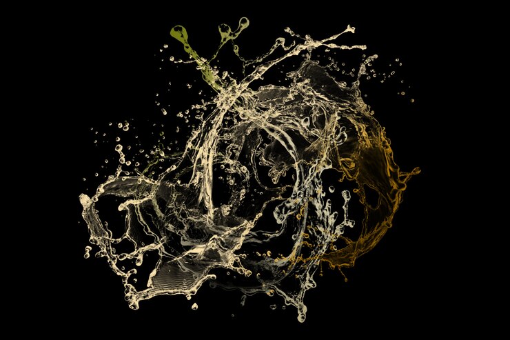 Photo fond abstrait éclaboussure d'eau
