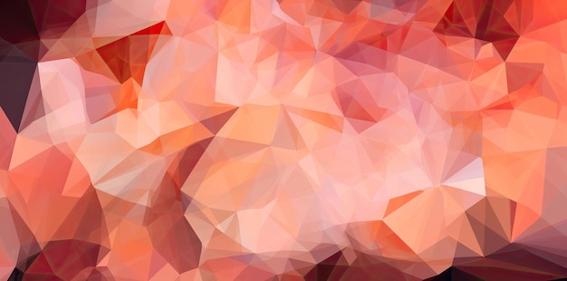 Photo fond abstrait espace polygonal brun orange ai générative