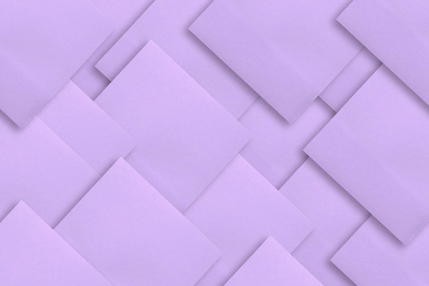 Fond abstrait feuilles de papier lilas superposées pour les notes