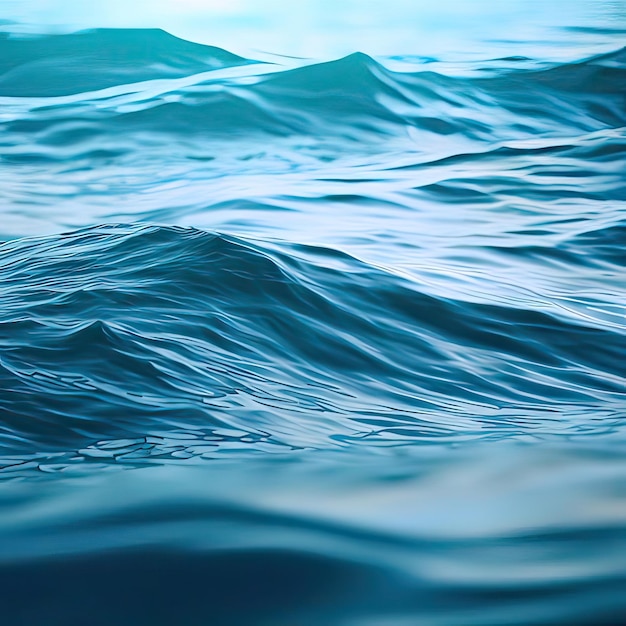 Un fond abstrait de flux d'eau de mer sous exposition à la lumière Generative AI