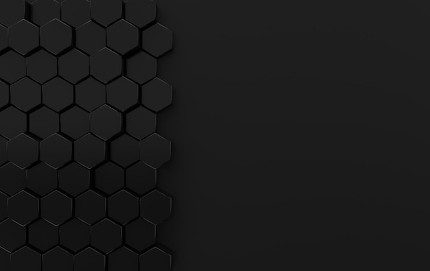 Fond abstrait hexagonal Panneau 3d en nid d'abeille cellulaire moderne avec des hexagones