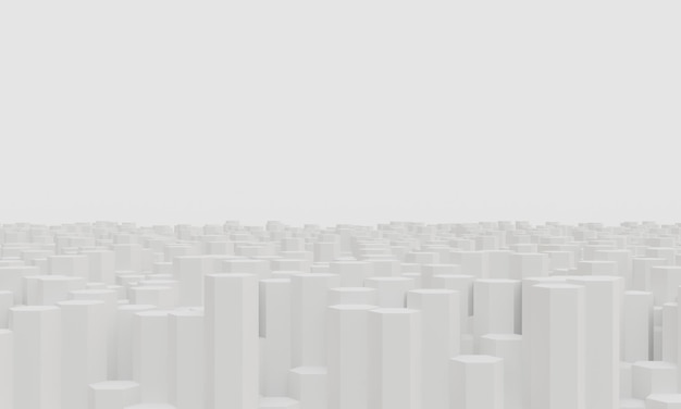 Fond abstrait hexagone blanc 3D