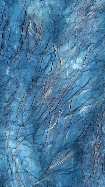 Photo fond abstrait de marbre bleu avec des fissures et des rayures