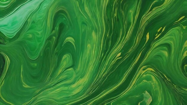 Fond abstrait en marbre liquide vert avec texture verte pour le design