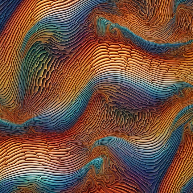 fond abstrait avec un motif coloré fond abstrait de lignes ondulées colorées