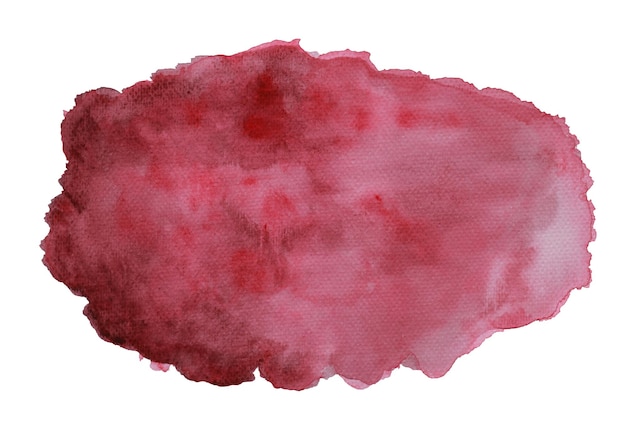 fond abstrait peint à la main à l'aquarelle rouge, avec espace de copie