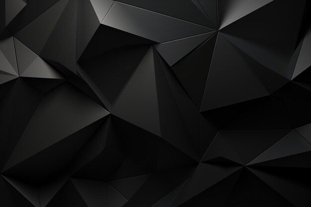 Fond abstrait polygonal noir