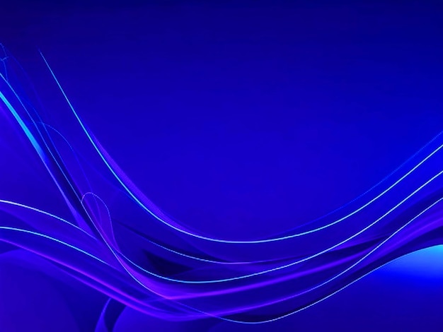 Fond abstrait sombre avec des vagues rougeoyantes Élément de conception de ligne mobile brillante Violet bleu moderne