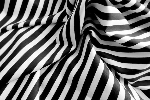 Photo fond abstrait en tissu dépouillé noir et blanc
