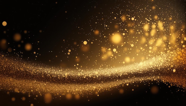 Fond Abstrait Vague De Paillettes Dorées