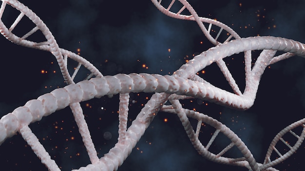 Fond d'ADN et analyse cellulaire moléculaire