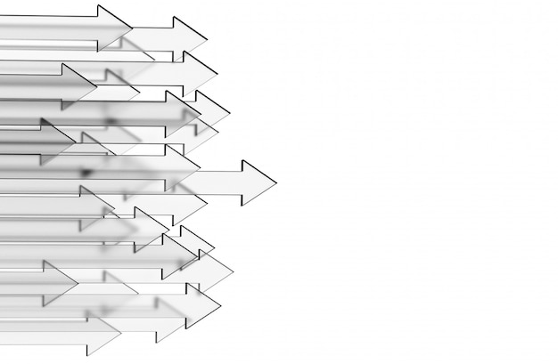Photo fond d'affaires avec des flèches de verre