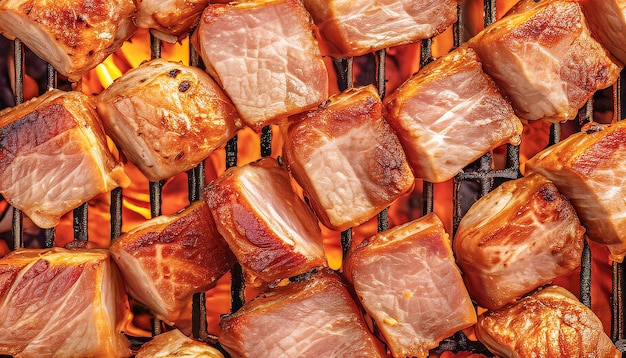 fond alimentaire de viande de porc grillée pour le menu du restaurant concept de menu alimentaire pour le détaillant concept de fond alimentaire concept de dessus