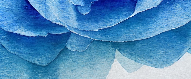 Fond aquarelle abstraite dans les couleurs bleues