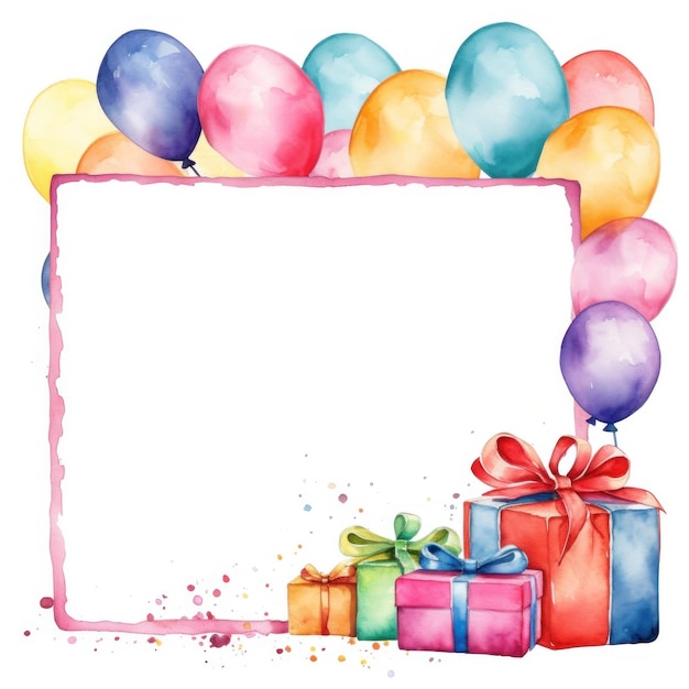 Fond aquarelle anniversaire