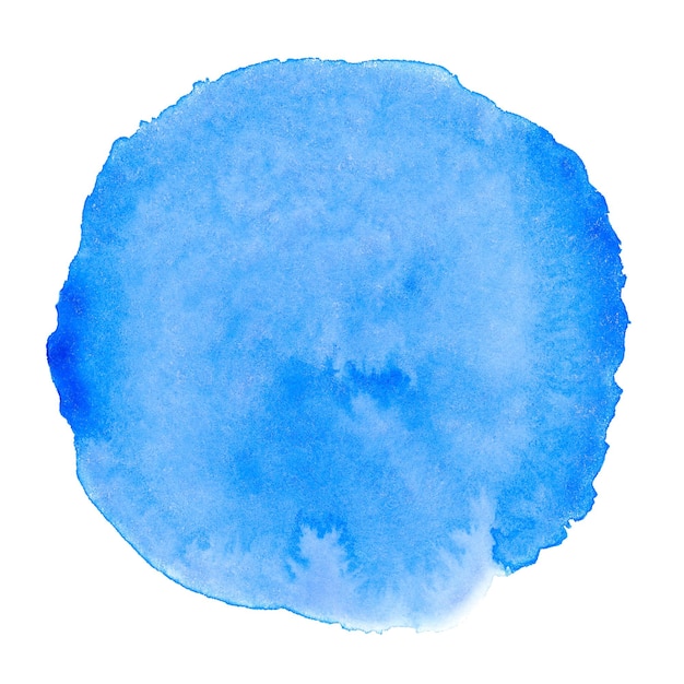 Fond aquarelle bleu pour les textures et les arrière-plans cercle rond