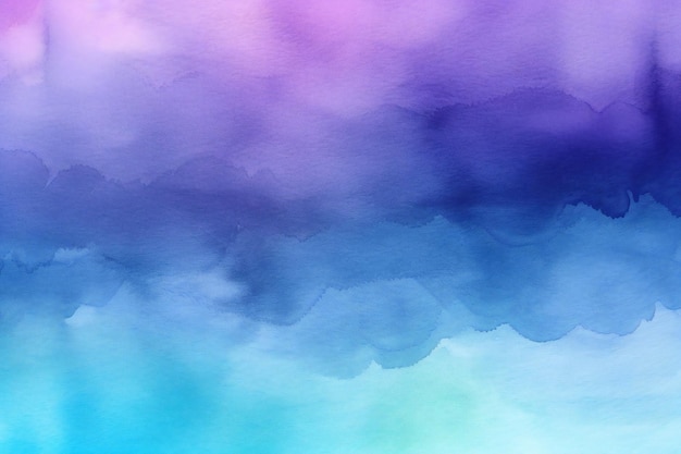 Fond aquarelle bleu et violet avec un fond violet.