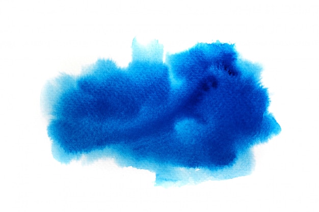 Photo fond aquarelle bleu.