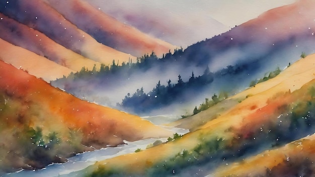 Fond d'aquarelle en courant texture d'aquarelle douce