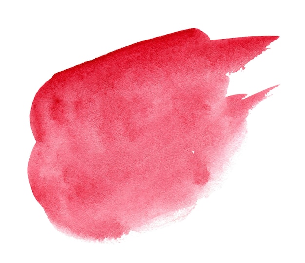 Fond aquarelle dessiné main abstrait rouge pour texte ou logo Élément de conception aquarelle