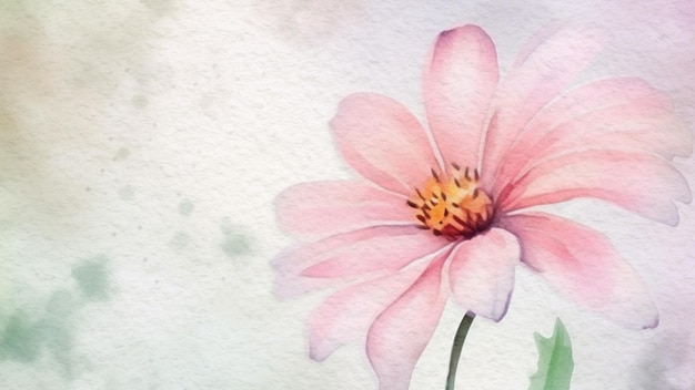 Fond aquarelle floral abstrait sur papier