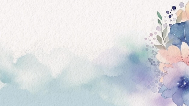 Fond aquarelle avec un fond bleu et violet