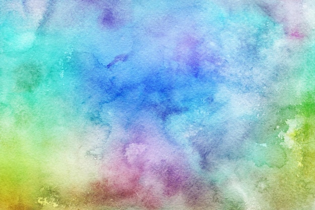 Fond aquarelle liquide abstrait dans des couleurs arc-en-ciel pastel