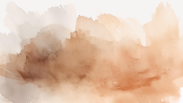 Un fond d'aquarelle sépia chaud évoquant un paysage désertique abstrait