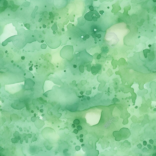 Fond aquarelle vert avec une goutte d'eau.