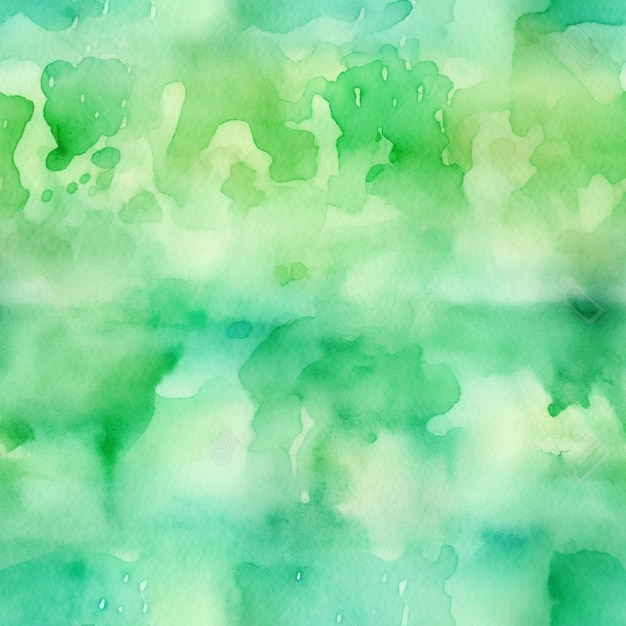 Fond aquarelle vert avec une goutte d'eau.