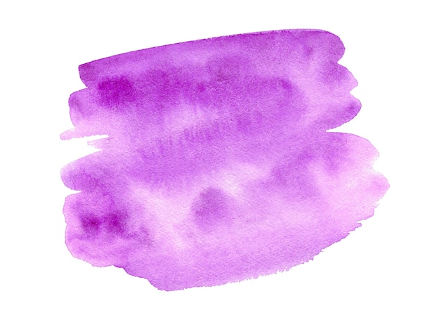 Fond aquarelle violet abstrait Spot aquarelle dessiné à la main Élément artistique de conception violette pour l'impression et le logo du modèle de bannière