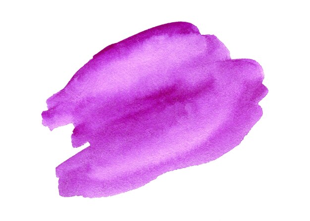 Fond aquarelle violet abstrait Spot aquarelle dessiné à la main Élément artistique de conception violette pour l'impression et le logo du modèle de bannière