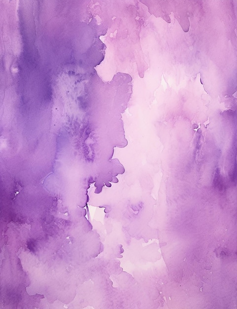 Fond aquarelle violet avec une bordure blanche ai générative