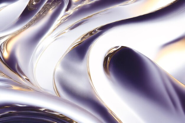 Un fond argenté incroyableSilver Symphony The Shimmering Liquid Elegance Generative AI