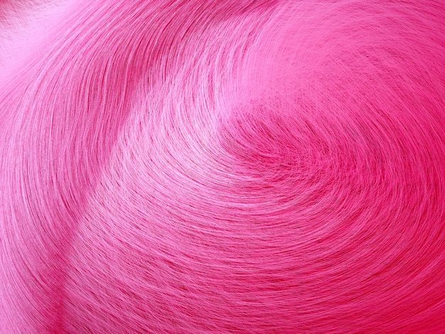 Fond d'art 3D avec des cheveux bouclés roses