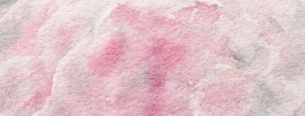 Photo fond d'art abstrait couleurs roses grises et blanches peinture à l'aquarelle avec un léger gradient lilas