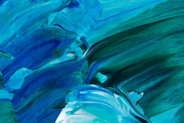 Fond d'art abstrait de l'océan Conception marine d'été avec des peintures acryliques