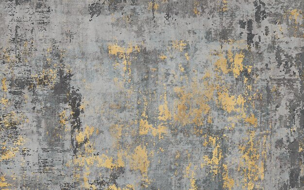 Fond d'art abstrait texture dorée vintage, motif de tapis.