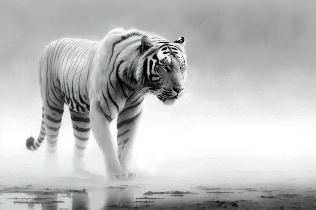 Fond d'art de tigre