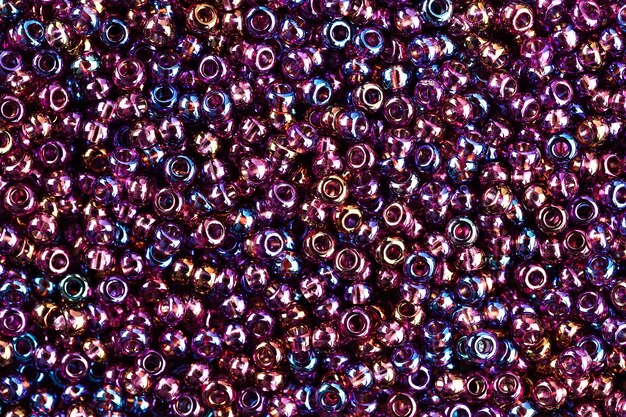 Fond d'articles en perles multicolores.