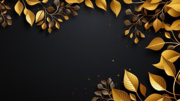 fond d'automne avec des feuilles dorées symbolisant l'Oktoberfest